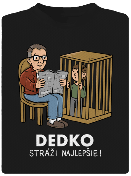 Dedko stráži najlepšie detské športové tričko Black