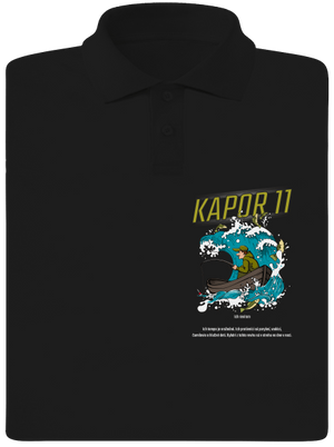 Kapor 11 pánska polokošeľa Black