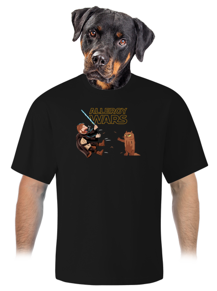 Allergy Wars unisex tričko oversized Black