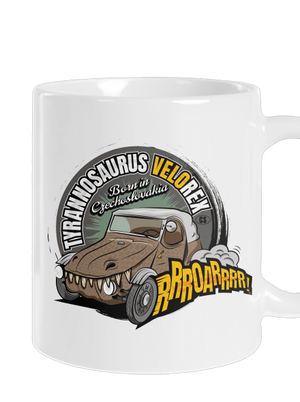 Tyrannosaurus Velorex klasický hrnček White