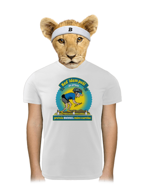 Závislosť na bicykli detské športové tričko White