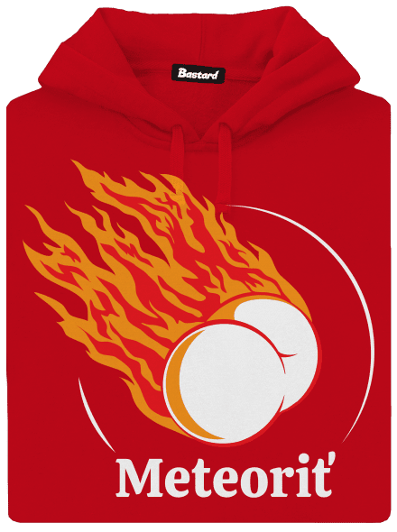 Meteoriť pánska mikina klokanka Red