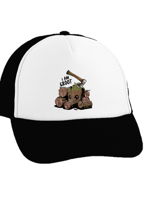I Am Groot šiltovka Black cap