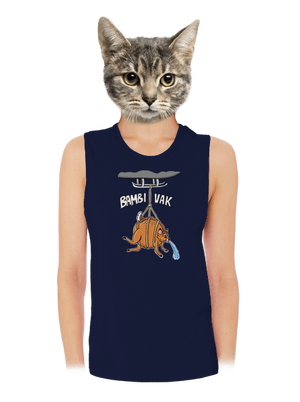 Bambi vak dámske tielko voľné Navy