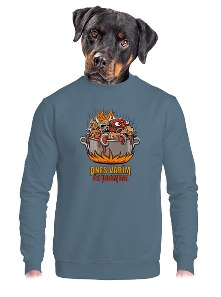 Čo Doom dal unisex mikina bez kapucne Nordic Blue