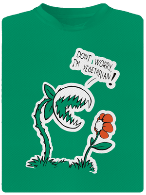 Vegetarián detské športové tričko Kelly Green Mal