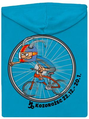 Cyklistický horoskop: Kozorožec dámska mikina na zips Blue Atol