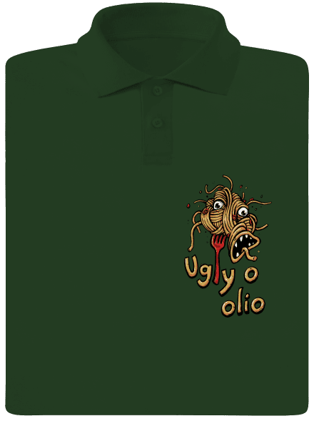Ugly o olio pánska polokošeľa Bottle Green Mal