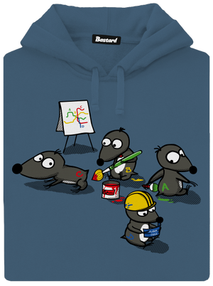 Pražský krtko - Trasa D dámska mikina klokanka Denim