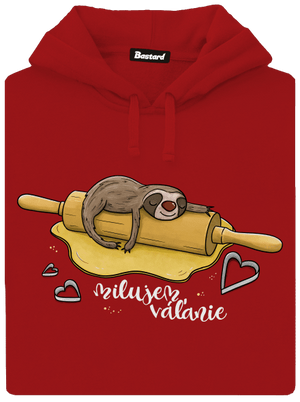 Milujem váľanie dámska mikina klokanka Red Mal