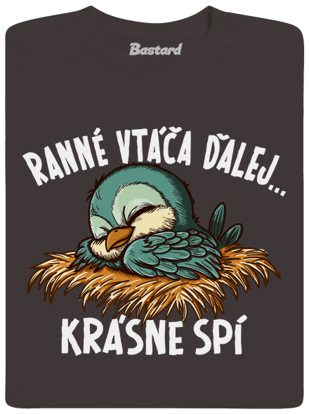 Ranné vtáča spí pánske dlhý rukáv Bear Brown
