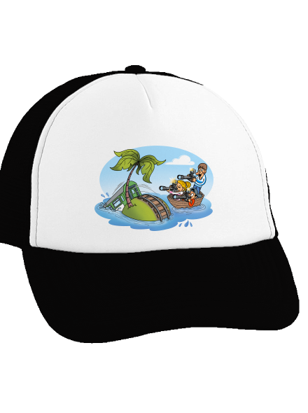 Ostrov železnice šiltovka truckerka Black cap