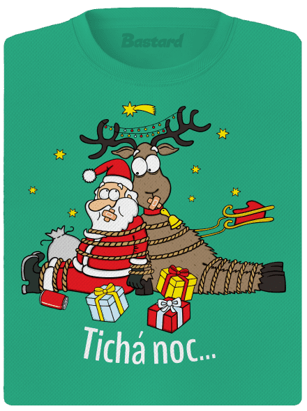 Tichá noc dámske športové tričko Mint Mal