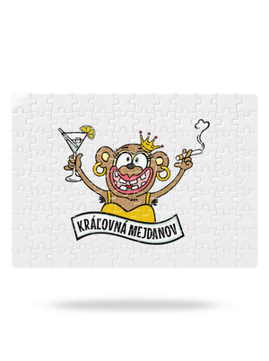 Kráľovná mejdanov puzzle White