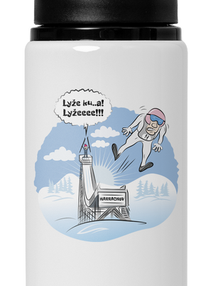 Lyže flaša na vodu White