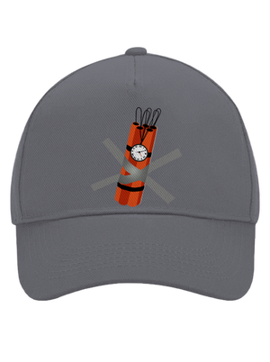 Dynamit šiltovka baseballka Graphite grey