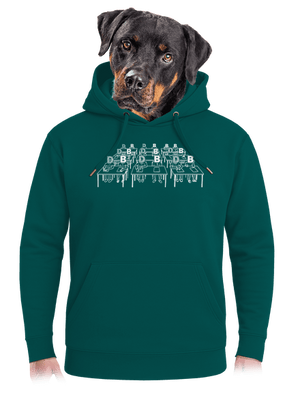 Cimrman: Debil, blbeček unisex mikina premium Emerald Green