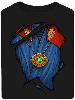 Doctor Inside unisex tričko oversized Black