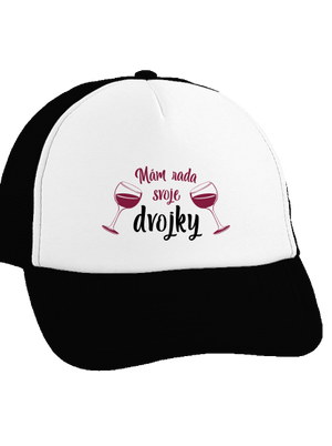 Dvojky šiltovka truckerka Black cap