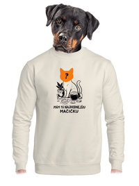 unisex mikina bez kapucne