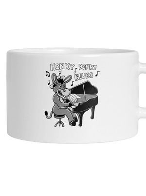 Honky donky blues hrnček makronka White