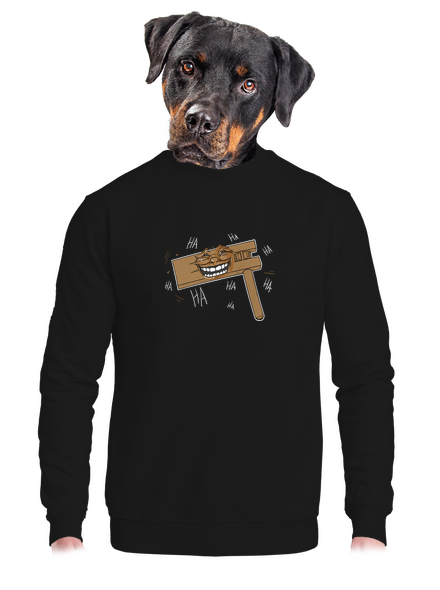 Rehtačka unisex mikina bez kapucne Black