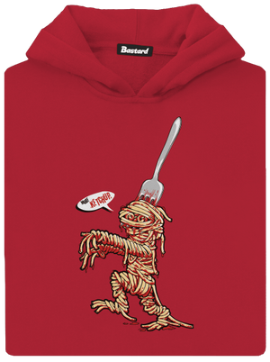 Špagety detská mikina klokanka Fire Red