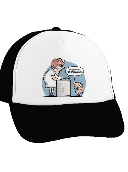 Strúhanka šiltovka truckerka Black cap