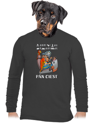 Pán ciest pánske dlhý rukáv Dark Grey