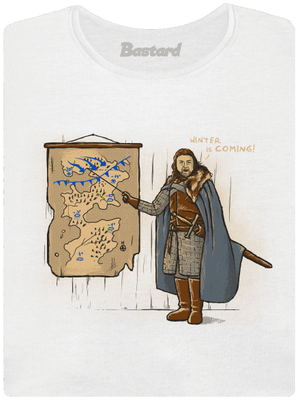 Winter dámske tričko s lemom White