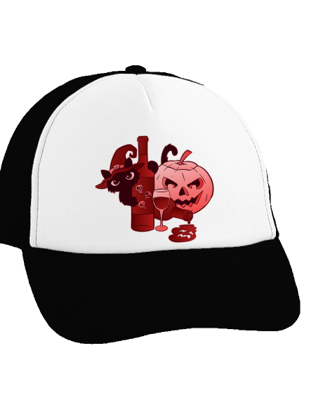 Hello, víno šiltovka truckerka Black cap