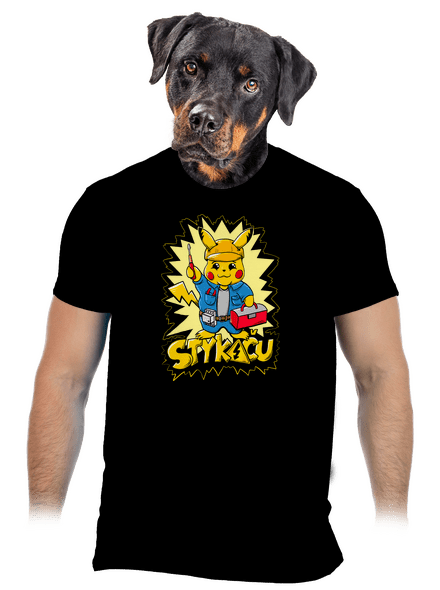 Stykaču pánske tričko Black