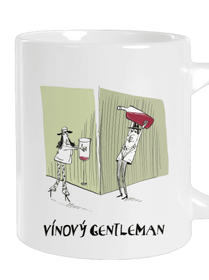 Vínový gentleman  veľký hrnček White