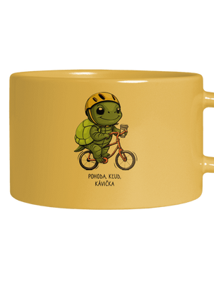 Pohoda, kľud hrnček makronka Yellow Macaron