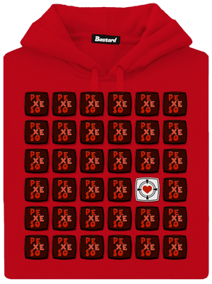 Pexeso pánska mikina klokanka Red