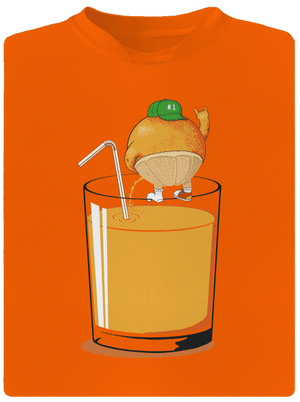 Opitý pomaranč detské športové tričko Neon Orange