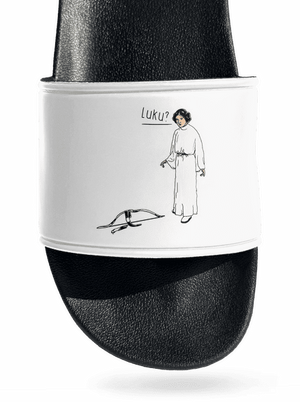 Luke a Leia šľapky White