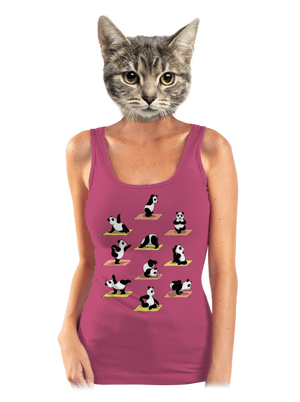 Pandia jóga dámske tielko klasické Magenta