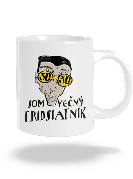 Večný tridsiatnik veľký hrnček White