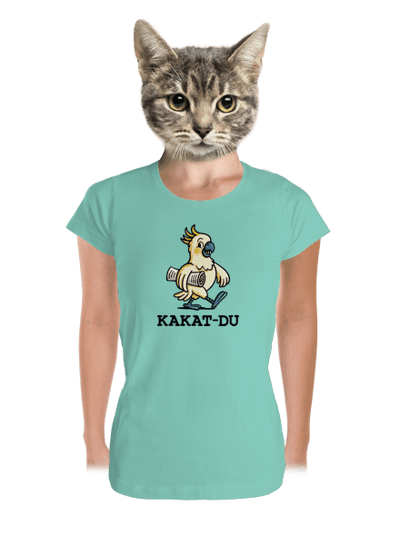 Kakat-du dámske tričko prémium Mint Mal