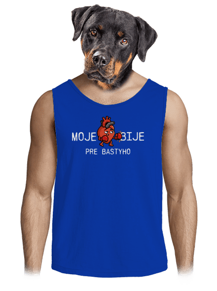 Moje srdce bije pánske tielko Royal Blue