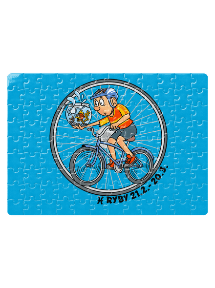 Cyklistický horoskop: Ryby puzzle White