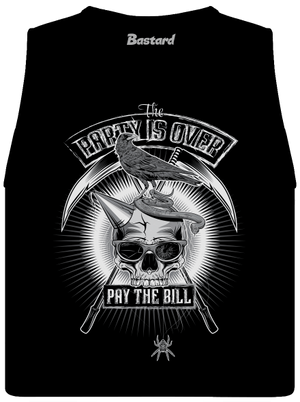 Party is over dámske tielko voľné Black