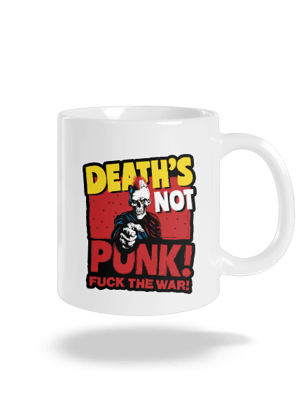 Death's not punk klasický hrnček White