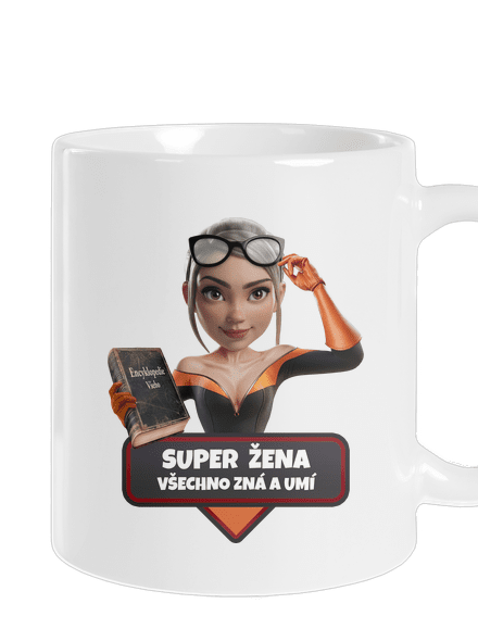 Super mama klasický hrnček White