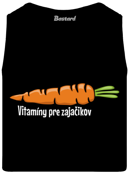 Vitamíny pre zajačikov pánske tielko Black