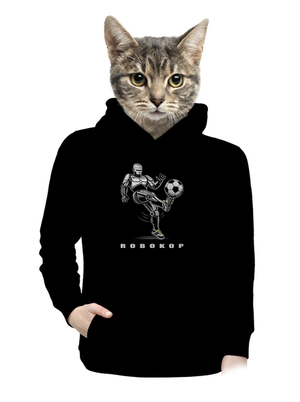 Robokop dámska mikina klokanka Black