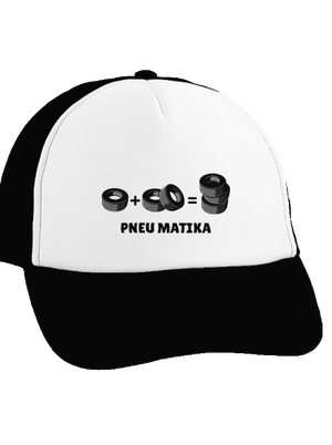 Pneu Matika šiltovka truckerka Black cap