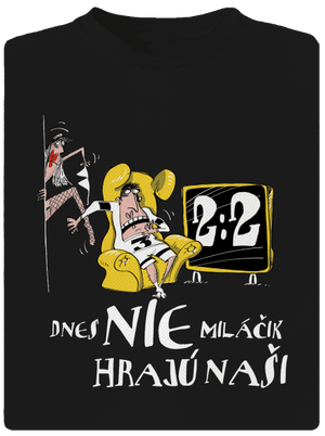 Hrajú naši pánske športové tričko Black