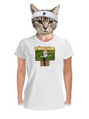 Učitel'ka v septembri dámske športové tričko White